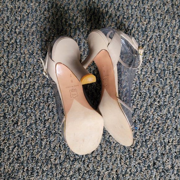 Stunning Donna Karan New York Neutral Strappy Sandals Size 8 - Picture 6 of 16